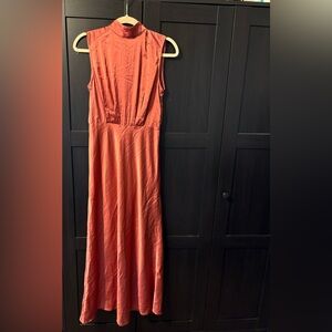NWT Lush Satin Midi Dress